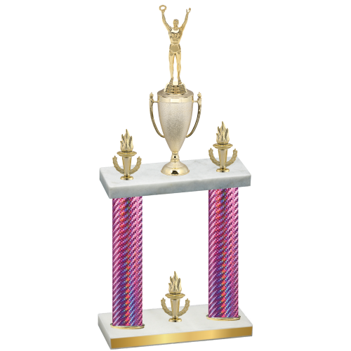 Double Pink Carbon Fiber Victory Victory Trophy