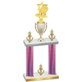 Double Pink Carbon Fiber Victory Pickleball Trophy