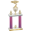 Double Pink Carbon Fiber Year Cars Trophy