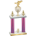Double Pink Carbon Fiber Year Fishing Trophy