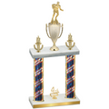 Double Flag USA Fourth Place Rugby Trophy