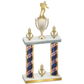 Double Flag USA Victory Rugby Trophy