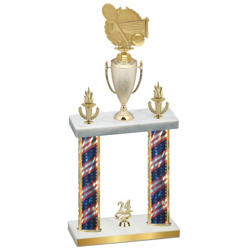 Double Flag USA Year Tennis Trophy