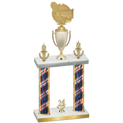 Double Flag USA Year Tennis Trophy