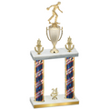 Double Flag USA Year Bowling Trophy