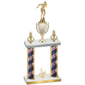 Double Flag USA Third Place Swimming Trophy