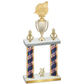 Double Flag USA Year Swimming Trophy