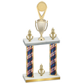 Double Flag USA Victory Insert Trophy