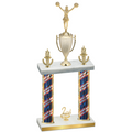 Double Flag USA Second Place Cheerleading Trophy