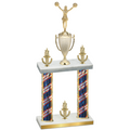 Double Flag USA Victory Cheerleading Trophy