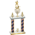 Double Flag USA Year Hockey Trophy