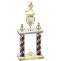 Double Flag USA First Place Lacrosse Trophy