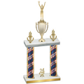 Double Flag USA Year Victory Trophy
