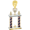 Double Flag USA First Place Pickleball Trophy