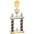 Double Flag USA Year Pickleball Trophy