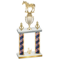 Double Flag USA Third Place Horses Trophy