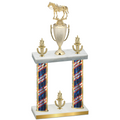 Double Flag USA Victory Horses Trophy