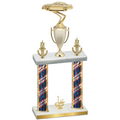 Double Flag USA First Place Cars Trophy