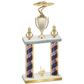 Double Flag USA First Place Cars Trophy