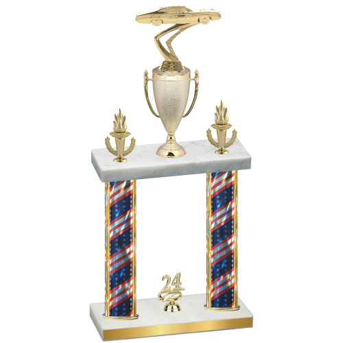 Double Flag USA Year Cars Trophy