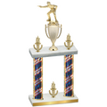 Double Flag USA Victory Shooter Trophy