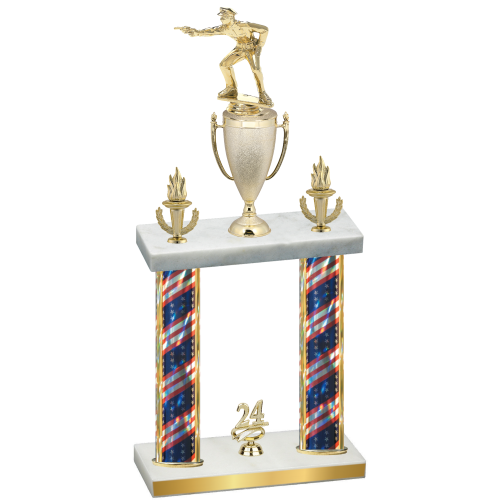Double Flag USA Year Shooter Trophy