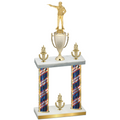 Double Flag USA Victory Shooter Trophy