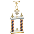 Double Flag USA Year Weights Trophy