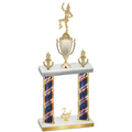 Double Flag USA Second Place Majorette Trophy