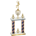 Double Flag USA Victory Majorette Trophy