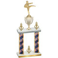 Double Flag USA Victory Karate Trophy