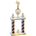 Double Flag USA Year Academics Trophy
