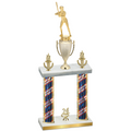 Double Flag USA Year Softball Trophy