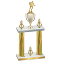 Double Gold Carbon Fiber Victory Rugby Trophy