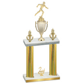 Double Gold Carbon Fiber Second Place Running Trophy