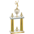 Double Gold Carbon Fiber Victory Tennis Trophy