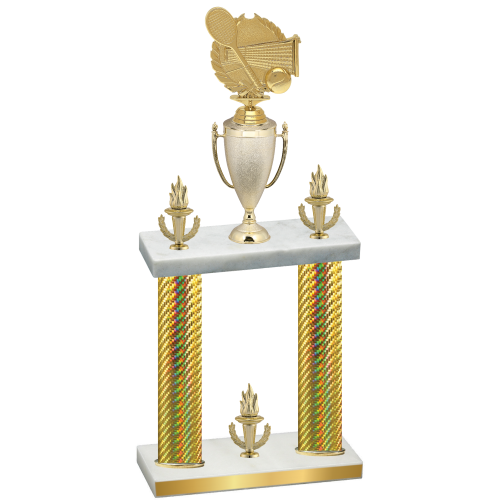 Double Gold Carbon Fiber Victory Tennis Trophy