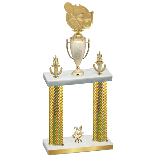 Double Gold Carbon Fiber Year Tennis Trophy