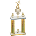 Double Gold Carbon Fiber Year Bowling Trophy