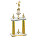 Double Gold Carbon Fiber Victory Tennis Trophy