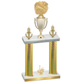 Double Gold Carbon Fiber First Place Cheerleading Trophy