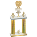 Double Gold Carbon Fiber Year Cheerleading Trophy