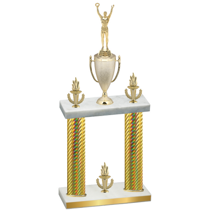 Double Gold Carbon Fiber Victory Victory Trophy
