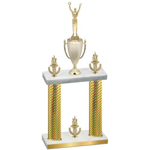 Double Gold Carbon Fiber Victory Victory Trophy