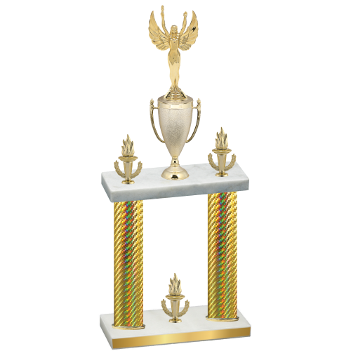 Double Gold Carbon Fiber Victory Victory Trophy