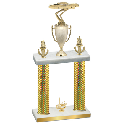 Double Gold Carbon Fiber First Place Cars Trophy