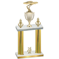 Double Gold Carbon Fiber Year Cars Trophy