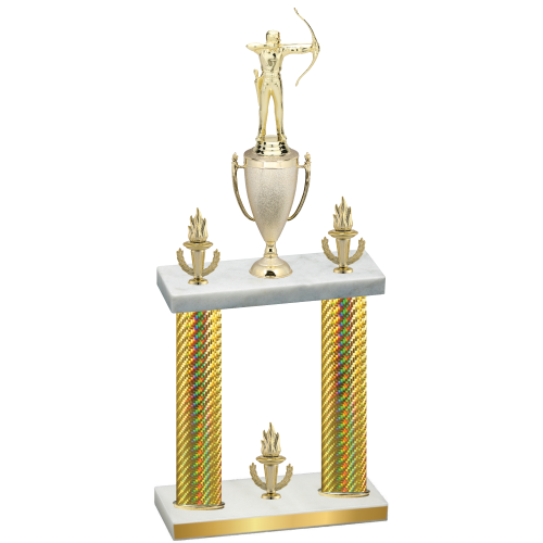 Double Gold Carbon Fiber Victory Archery Trophy