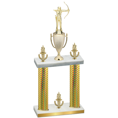 Double Gold Carbon Fiber Victory Archery Trophy