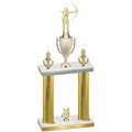 Double Gold Carbon Fiber Year Archery Trophy